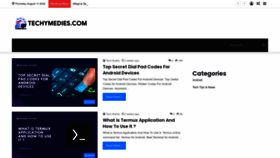 What Techymedies.com website looked like in 2022 (1 year ago)