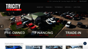 What Tricityautoloans.com website looked like in 2022 (1 year ago)