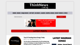 What Thinknews.com.ng website looked like in 2022 (1 year ago)