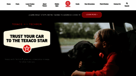 What Texaco.com website looked like in 2022 (1 year ago)
