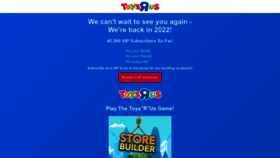 What Toysrus.co.uk website looked like in 2022 (1 year ago)