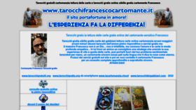 What Tarocchifrancescocartomante.it website looked like in 2022 (2 years ago)