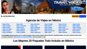 What Travelviajes.mx website looked like in 2022 (1 year ago)