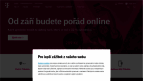 What T-mobile.cz website looked like in 2022 (1 year ago)