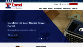 What Traveltechnologysolution.com website looked like in 2022 (1 year ago)
