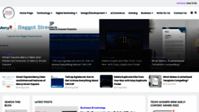 What Techygossips.com website looked like in 2022 (1 year ago)