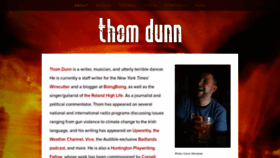What Thomdunn.info website looked like in 2022 (1 year ago)