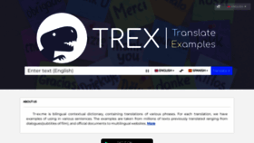 What Tr-ex.me website looked like in 2022 (1 year ago)