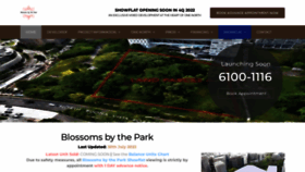 What Theblossomsbythepark.com.sg website looked like in 2022 (1 year ago)
