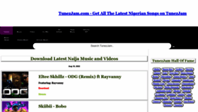 What Tunezjam.com website looked like in 2022 (1 year ago)