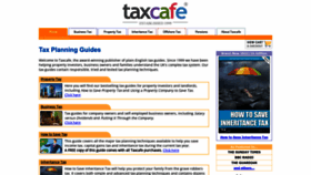 What Taxcafe.co.uk website looked like in 2022 (1 year ago)