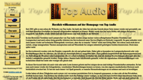 What Top-audio.de website looked like in 2022 (1 year ago)