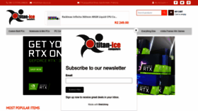 What Titan-ice.co.za website looked like in 2022 (3 years ago)