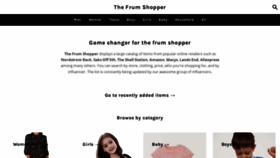 What Thefrumshopper.com website looked like in 2022 (1 year ago)