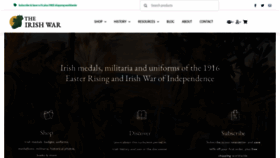 What Theirishwar.com website looked like in 2022 (1 year ago)