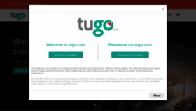 What Tugo.com website looked like in 2022 (1 year ago)