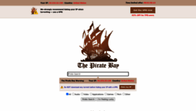 What Thepiratesproxy.org website looked like in 2022 (1 year ago)