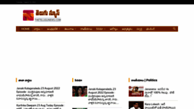 What Thetelugunews.com website looked like in 2022 (1 year ago)