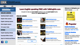 What Talkenglish.com website looked like in 2022 (1 year ago)