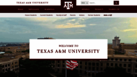 What Tamu.edu website looked like in 2022 (1 year ago)