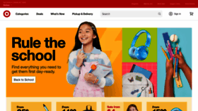What Target.com website looked like in 2022 (1 year ago)