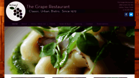 What Thegraperestaurant.com website looked like in 2022 (1 year ago)