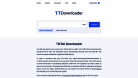 What Ttdownloader.net website looked like in 2022 (3 years ago)