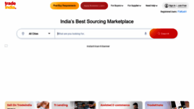 What Tradeindia.com website looked like in 2022 (1 year ago)