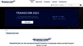 What Transcom-conference.com website looked like in 2022 (1 year ago)