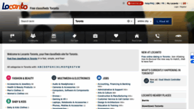 What Toronto.locanto.ca website looked like in 2022 (1 year ago)