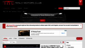 What Teslamotorsclub.com website looked like in 2022 (1 year ago)