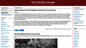 What Thefacultylounge.org website looked like in 2022 (1 year ago)