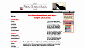 What Take-a-piano-sheet-music-break.com website looked like in 2022 (1 year ago)