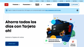 What Tarjetaoh.pe website looked like in 2022 (1 year ago)