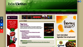 What Todaysdietitian.com website looked like in 2022 (3 years ago)