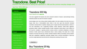 What Trazodone.click website looked like in 2022 (1 year ago)