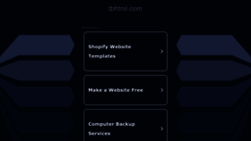 What Tbhtml.com website looked like in 2022 (1 year ago)
