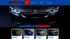What Teamcars.co.za website looked like in 2022 (1 year ago)