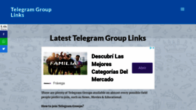What Telegrouplink.com website looked like in 2022 (1 year ago)