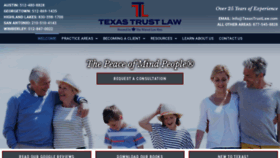 What Texastrustlaw.com website looked like in 2022 (1 year ago)