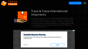 What Tracktrace.delivery website looked like in 2022 (1 year ago)