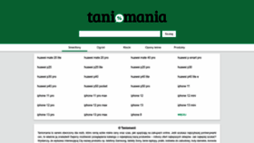 What Taniomania.pl website looked like in 2022 (1 year ago)