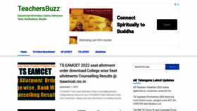 What Teachersbuzz.in website looked like in 2022 (1 year ago)