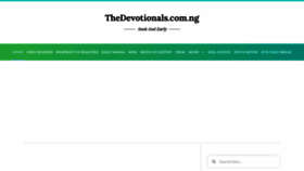 What Thedevotionals.com.ng website looked like in 2022 (1 year ago)