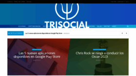 What Trisocial.com website looked like in 2022 (1 year ago)