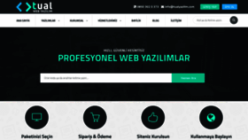 What Tualyazilim.com website looked like in 2022 (1 year ago)