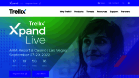 What Trellix.com website looked like in 2022 (1 year ago)