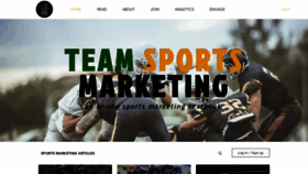 What Teamsportsmarketing.com website looked like in 2022 (1 year ago)