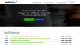 What Translatorsbase.com website looked like in 2022 (1 year ago)