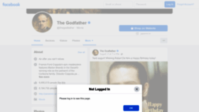 What Thegodfather.com website looked like in 2022 (1 year ago)